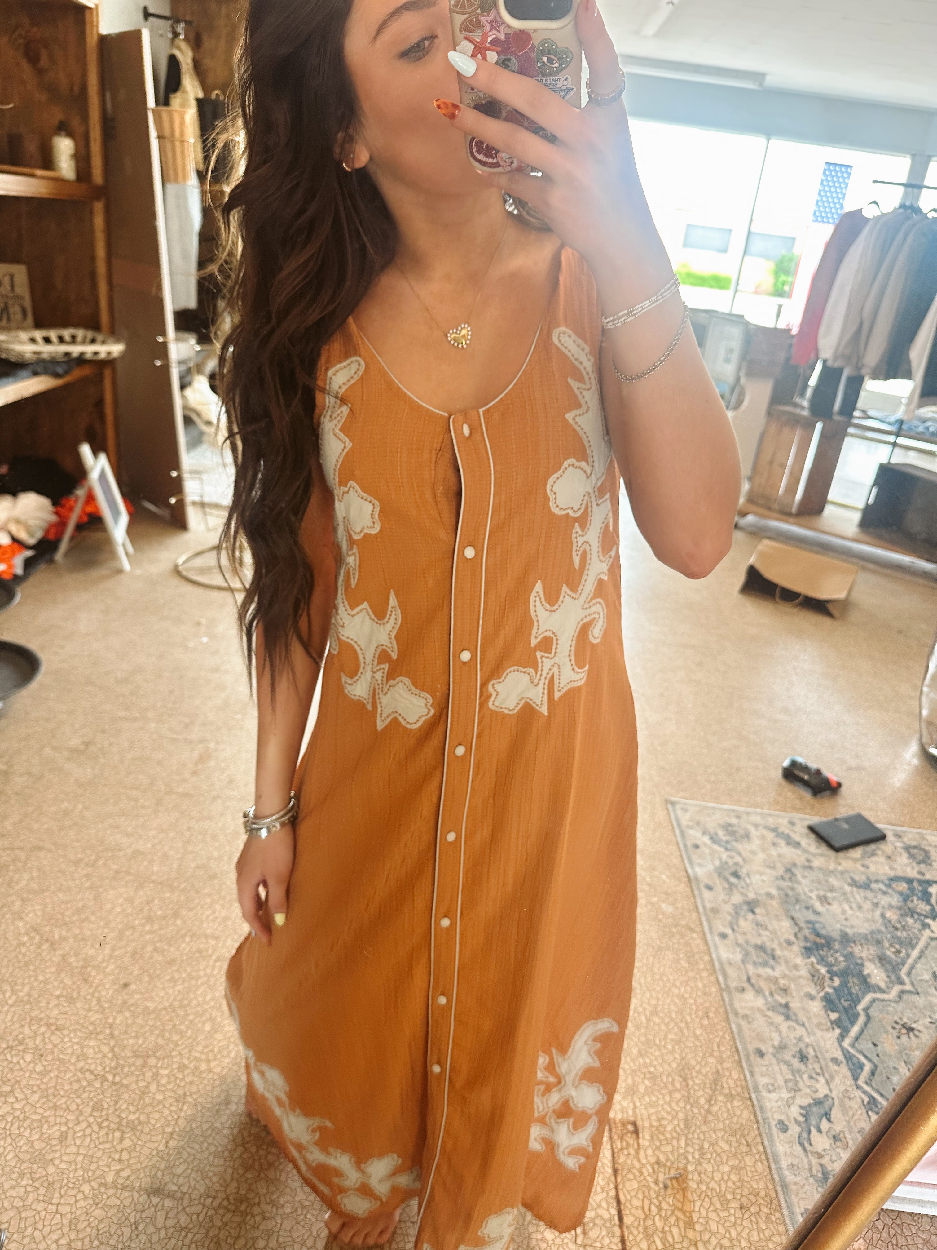 Maxi western dress